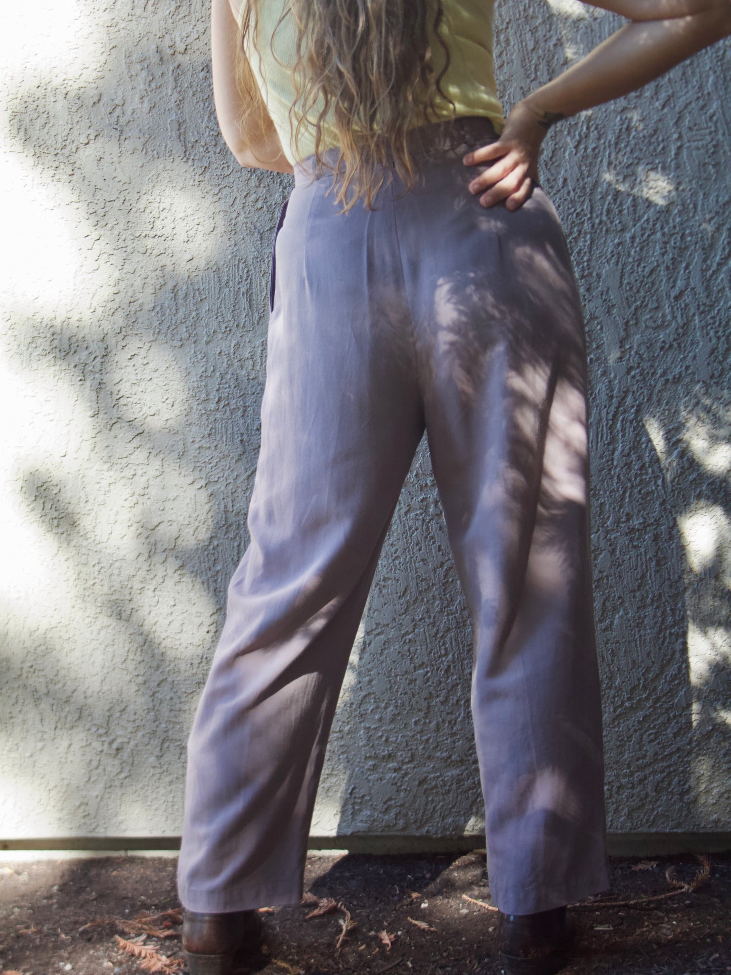 1940s Belted 'Hobby Togs' Side Button Gab Pants