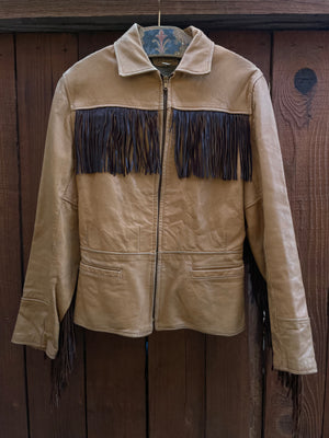 1950s Exaggerated Fringe Leather 'Oshkosh' Jacket