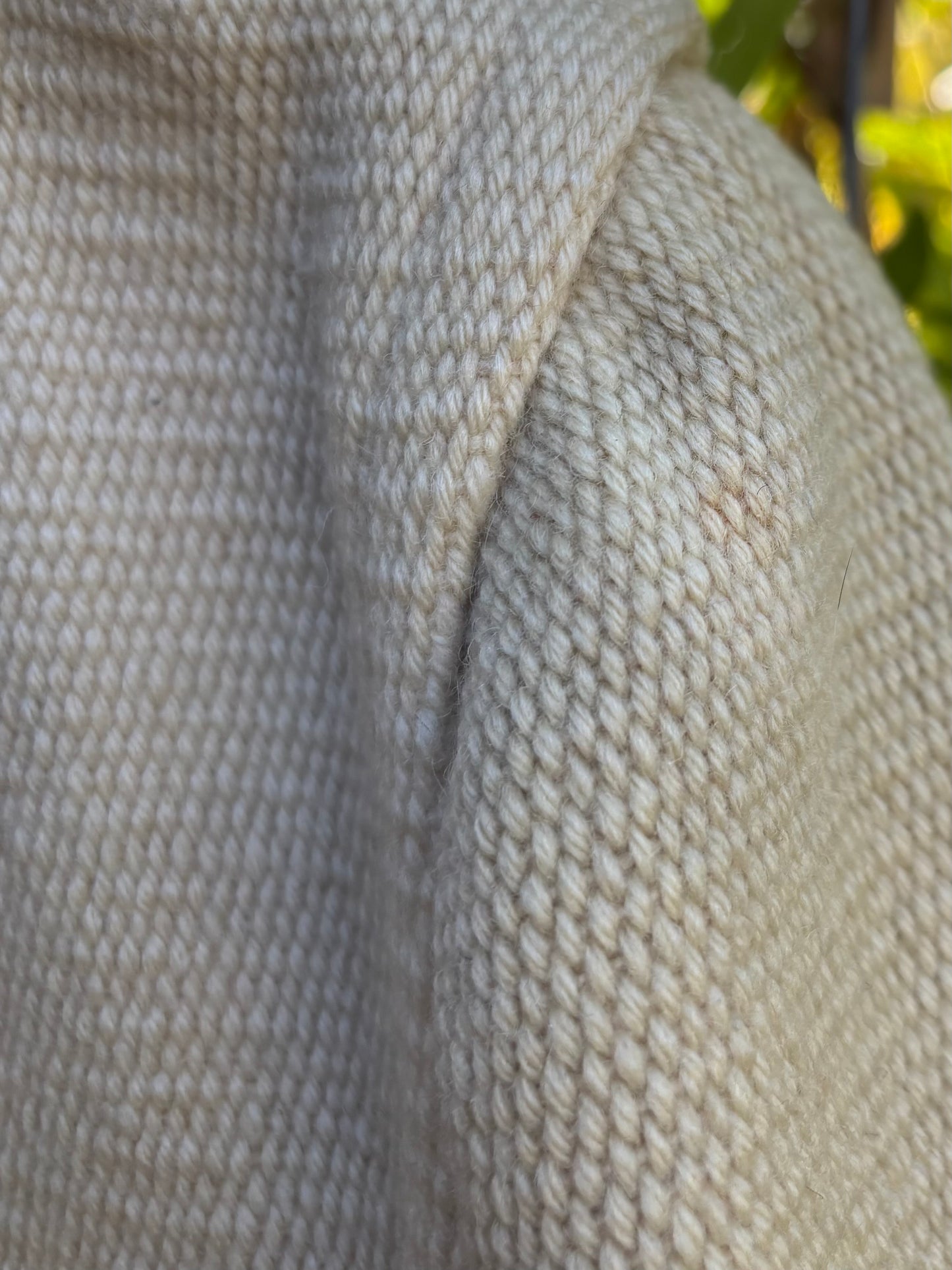 1940s Ganscraft Hand Woven Cream Chimayo Blanket Coat