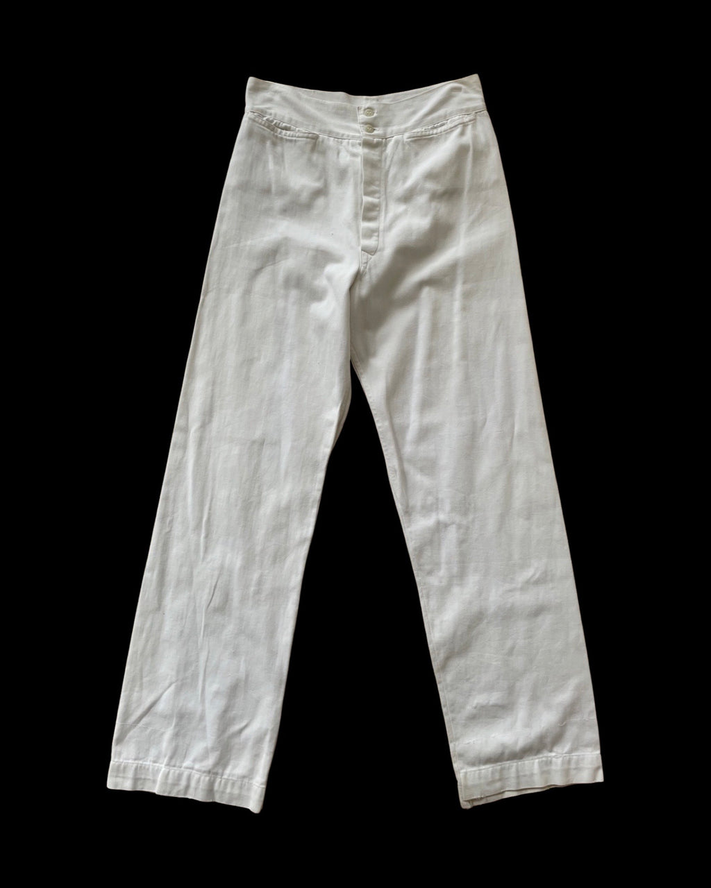 1940s Cotton Twill Button Fly Dungarees