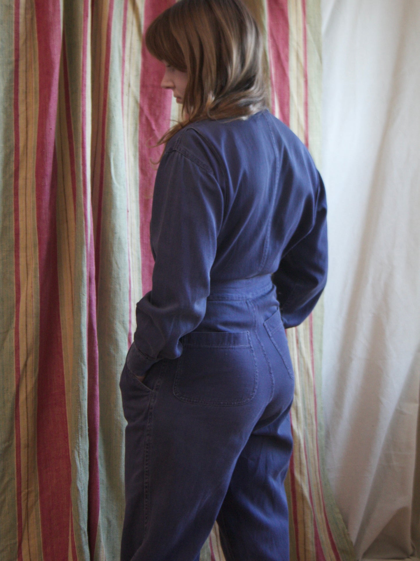 1970s Does 1940s 'Adini' WW2 Style Side Cinch Coveralls