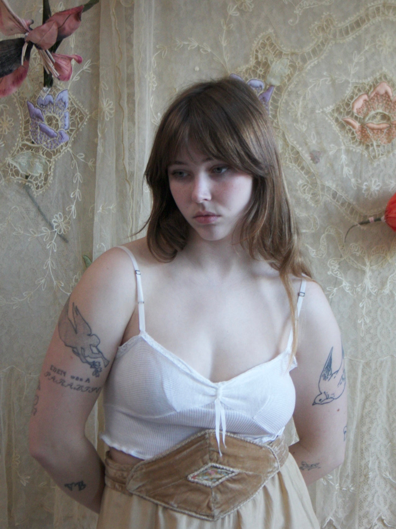 Vintage European NOS Cotton Cropped Bralette