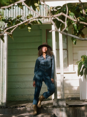 1950s Blue Bell Wrangler Pleat Front Denim Jacket