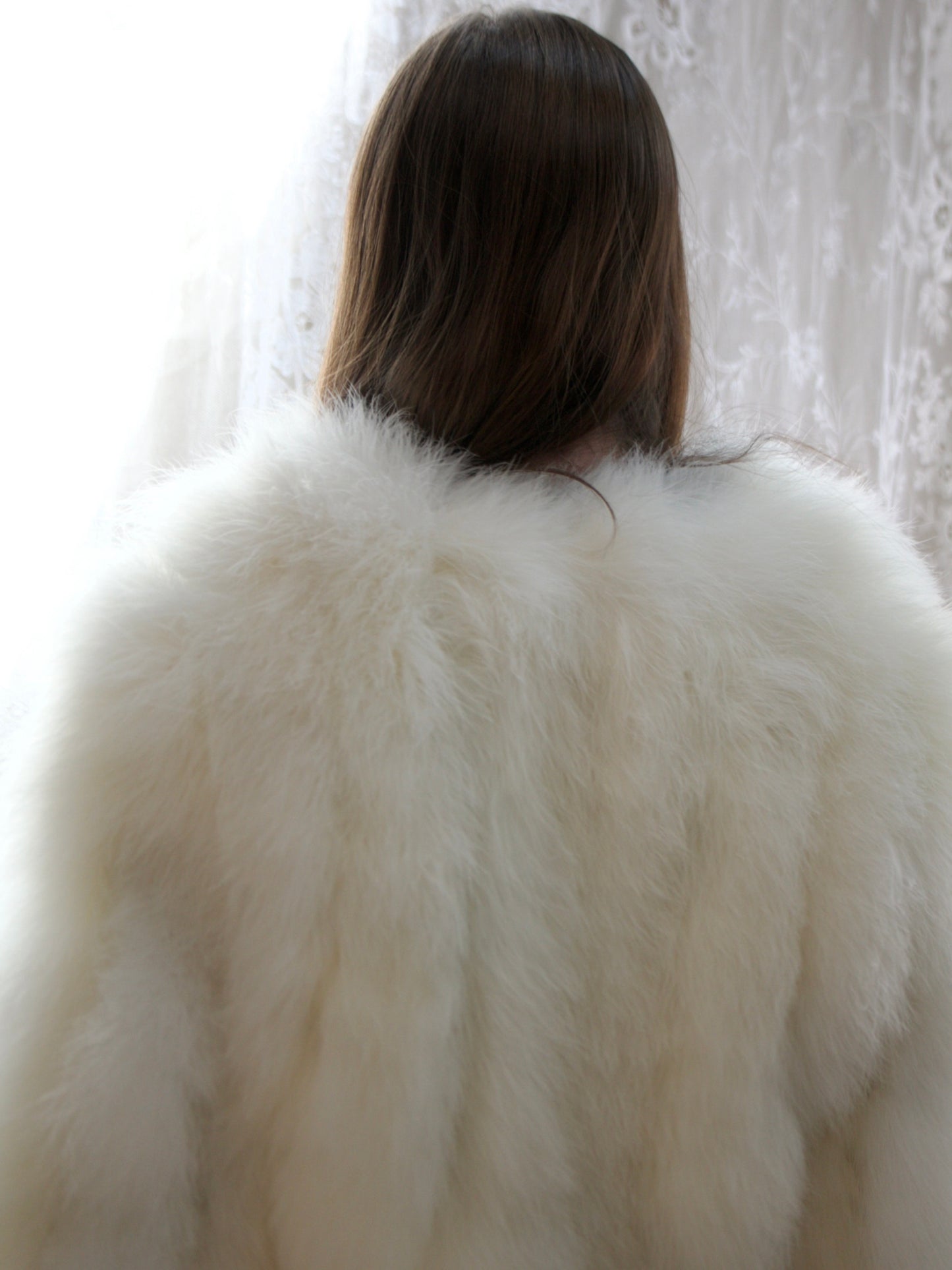 1970s 'I.Magnin' DEADSTOCK Marabou Feather Jacket
