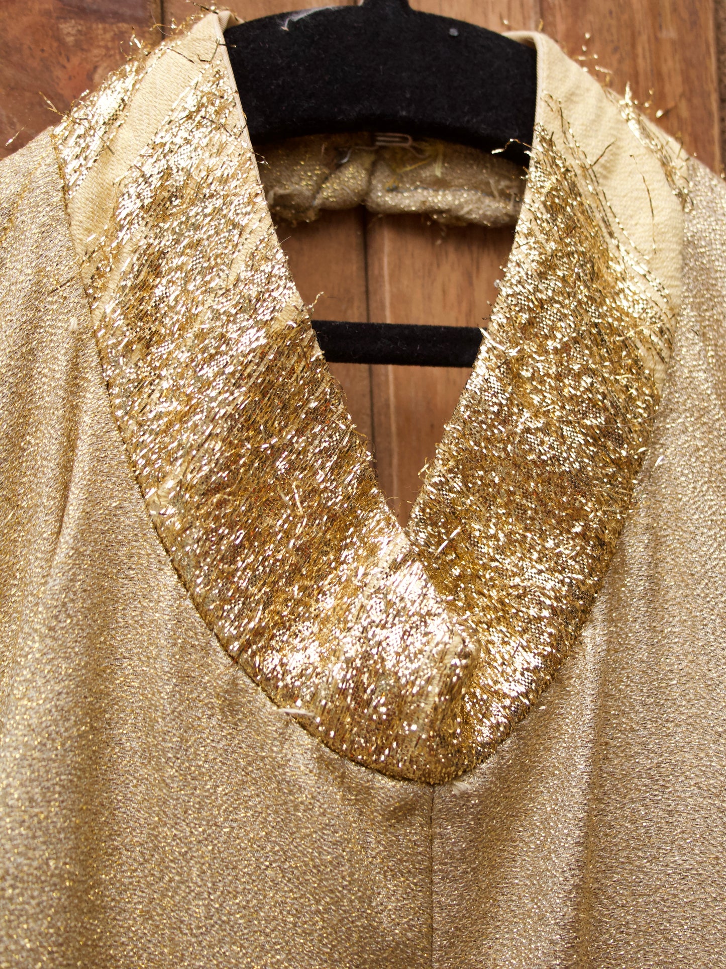 1950s Lurex Palazo Pant Halter Jumpsuit