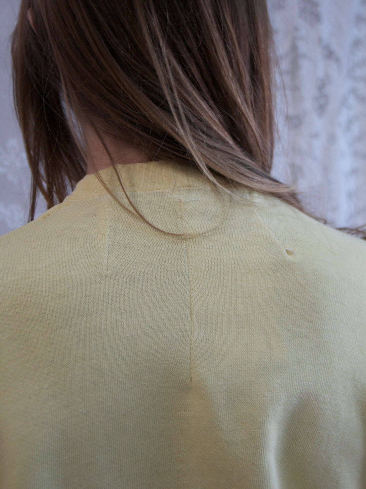 1940s Button Front Cotton Sweatshirt Cardigan