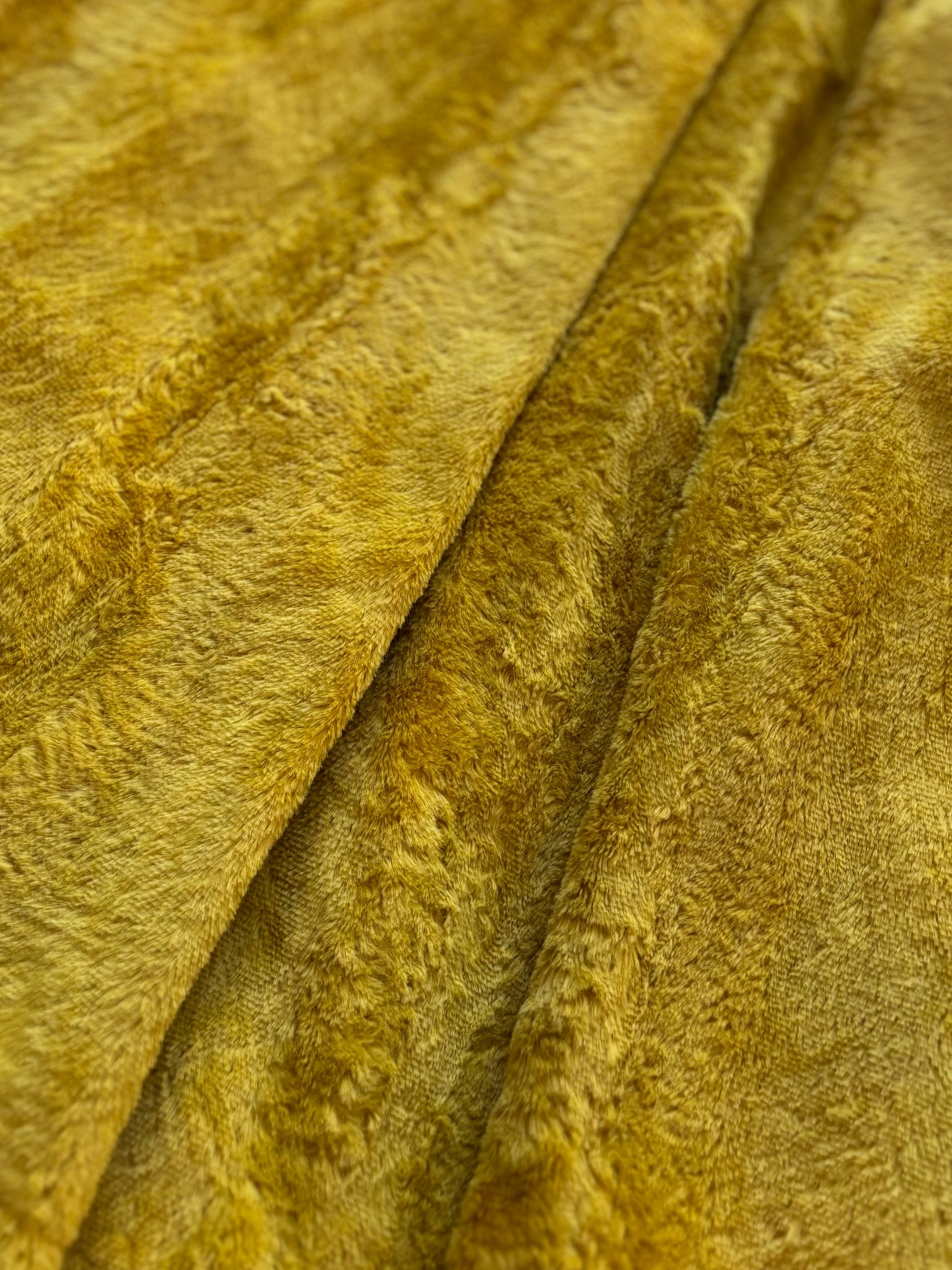 1940s Plush Fuzzy Marigold Side Zip Skirt