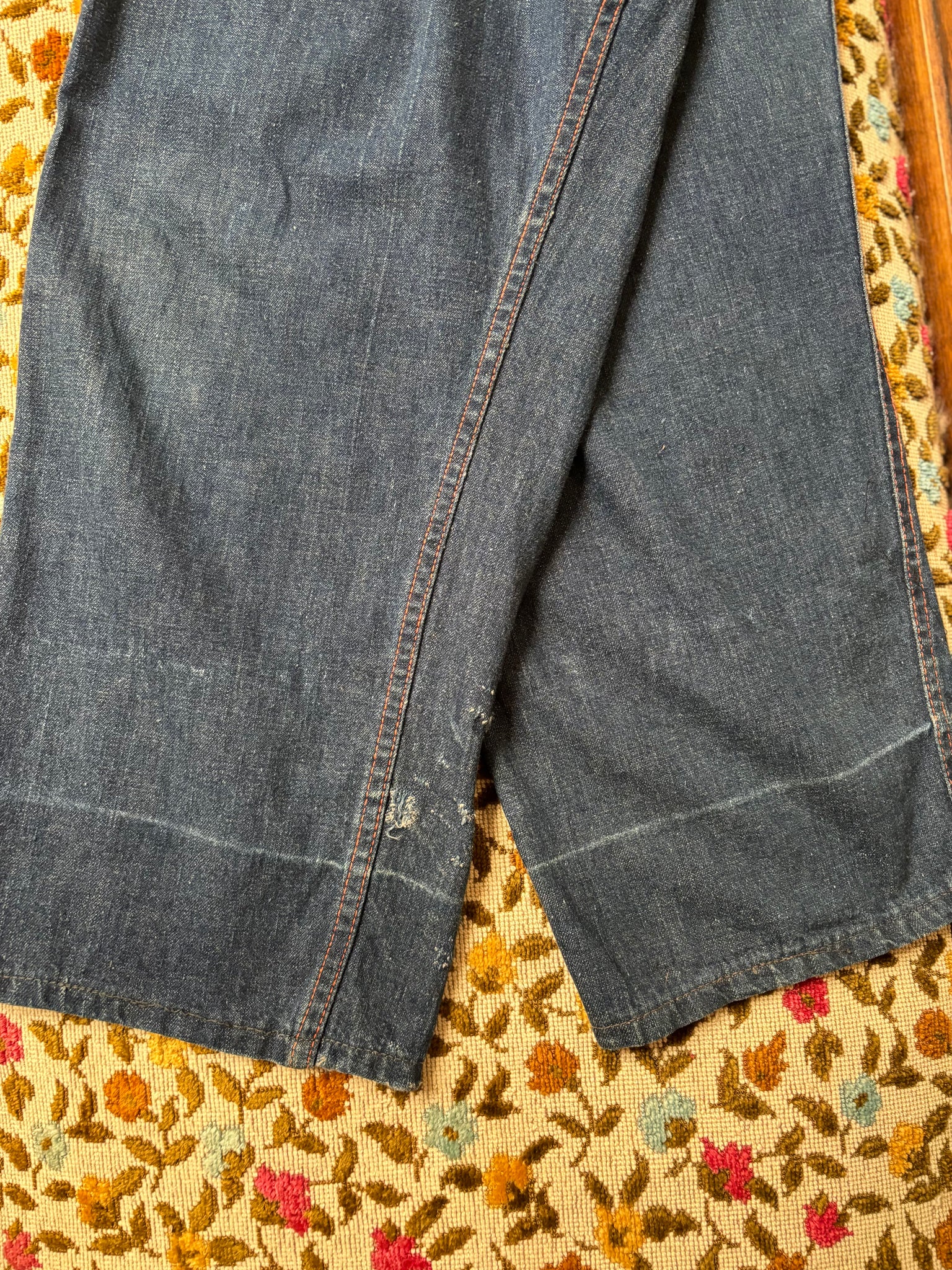 1950s Side Button/ Snap Worn In Jeans