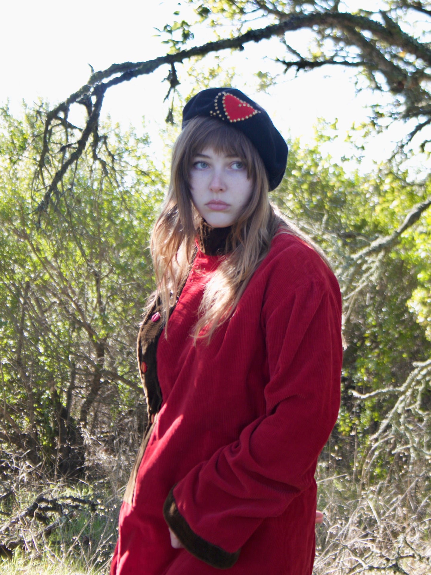 1960s Made In France 'Arrow in the Heart' Studded Wool Beret