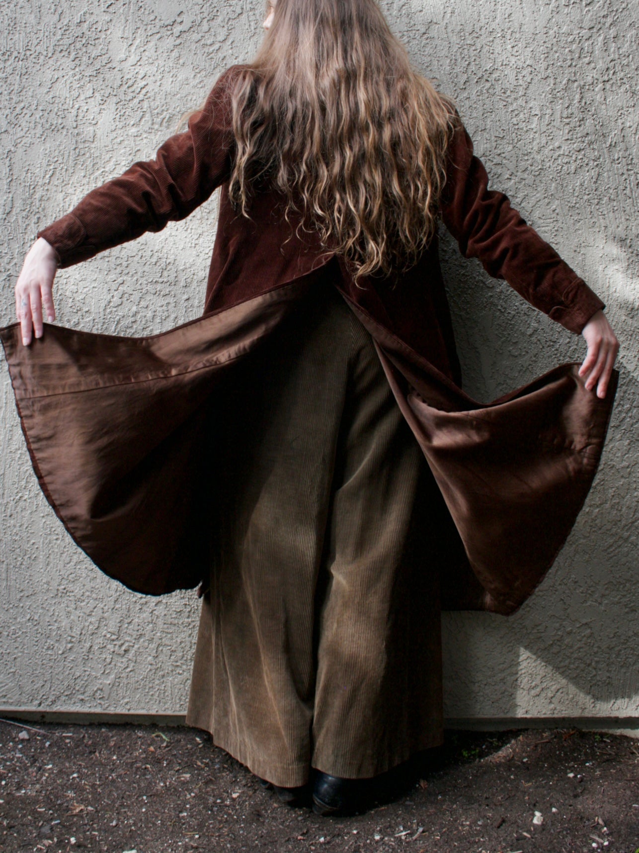 Antique 1900's Edwardian Corduroy Riding Habit Coat