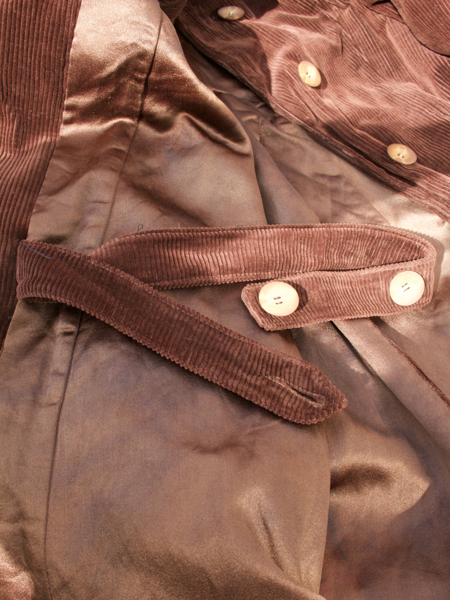 Antique 1900's Edwardian Corduroy Riding Habit Coat