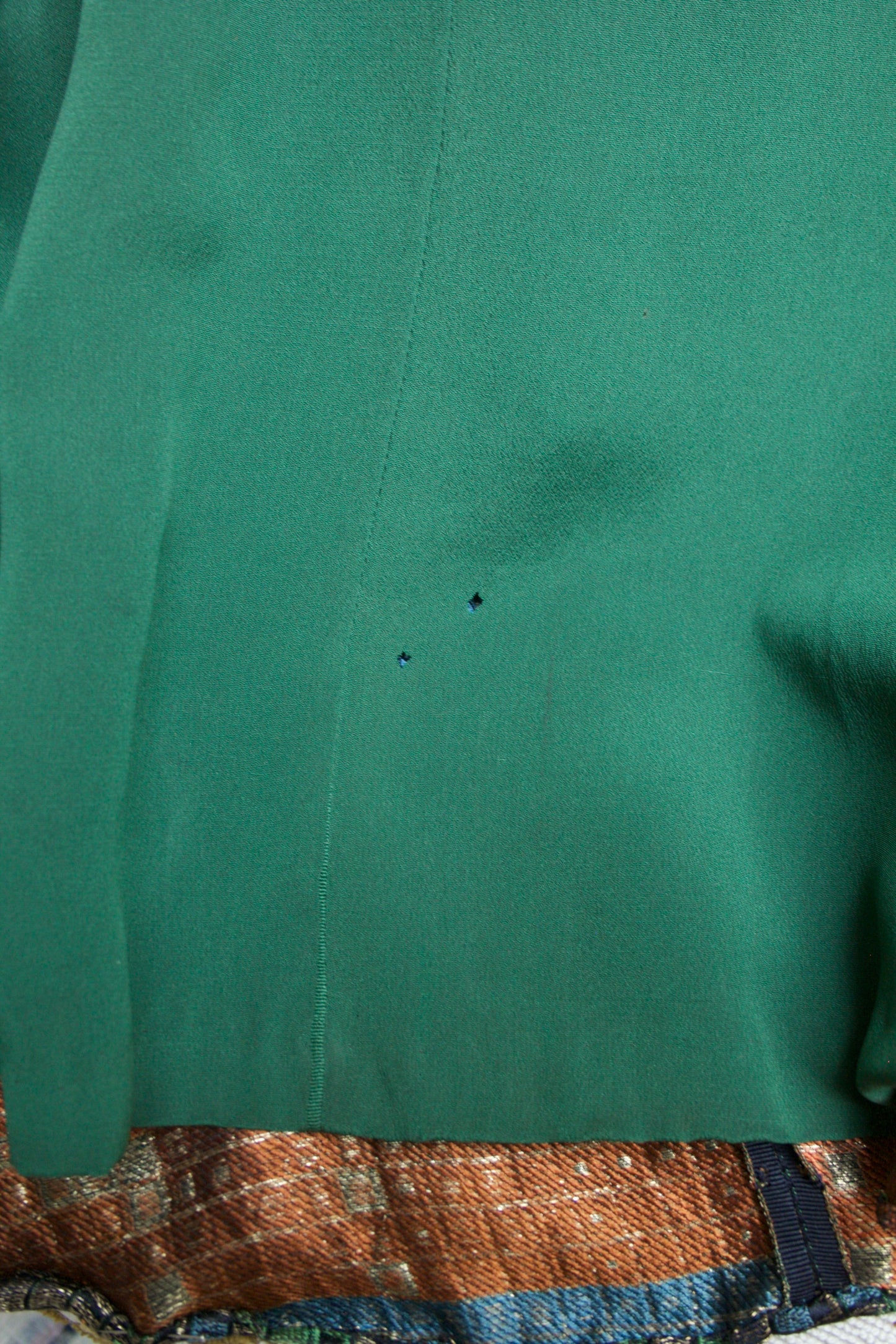 Antique 1920s Geometric Lamé Cocoon Evening Coat