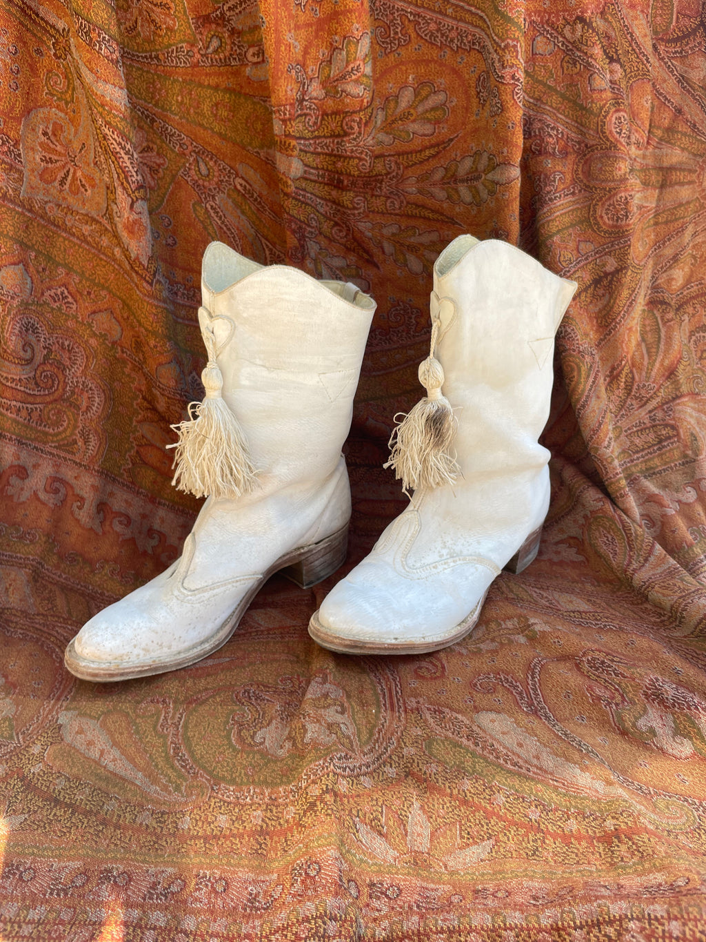 1950s Majorette Marching Boots With Tassels