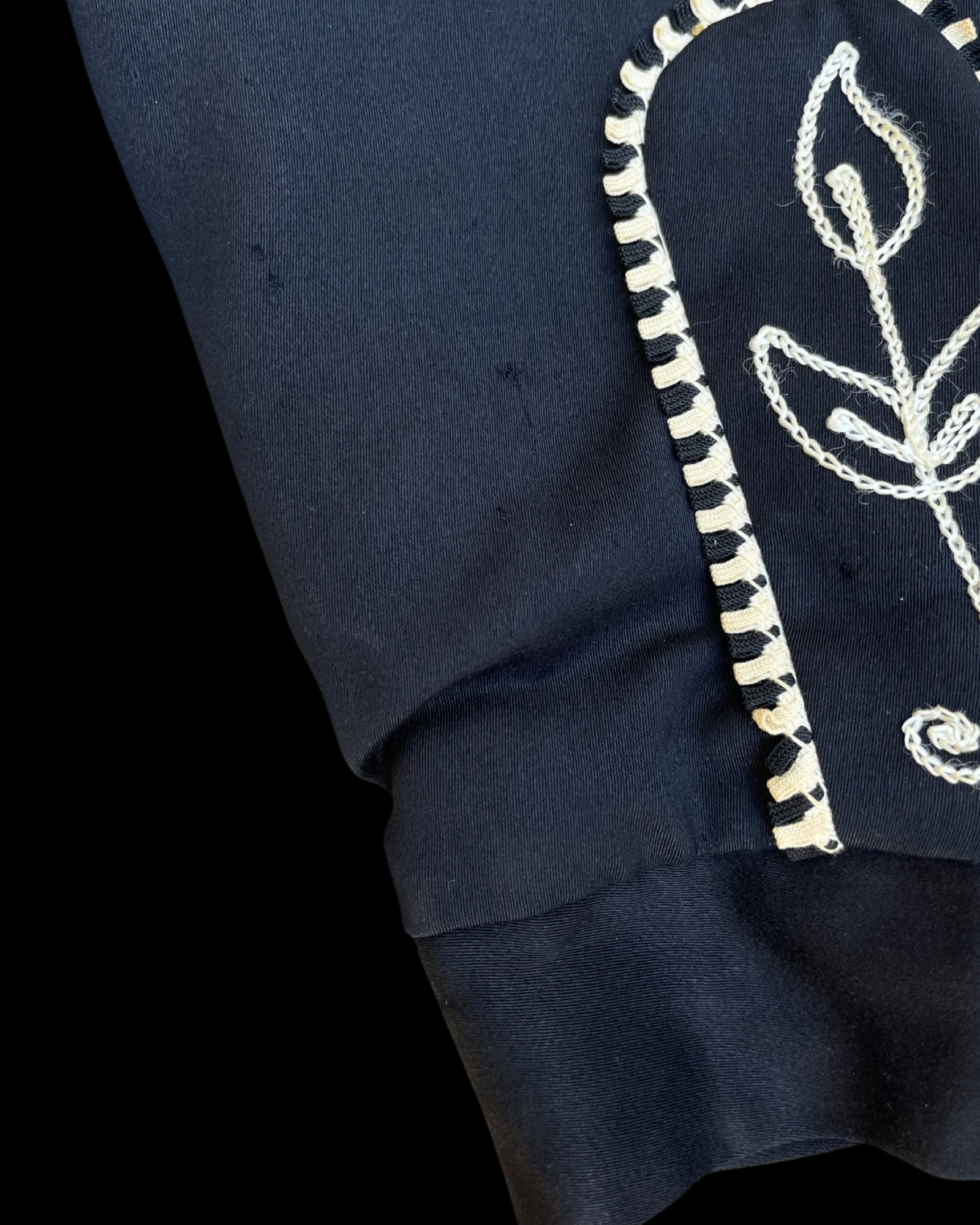 1950s MacMurray of California Western Rockabilly Embroidered Gabardine Fringe Trim Pearl Snap Jacket