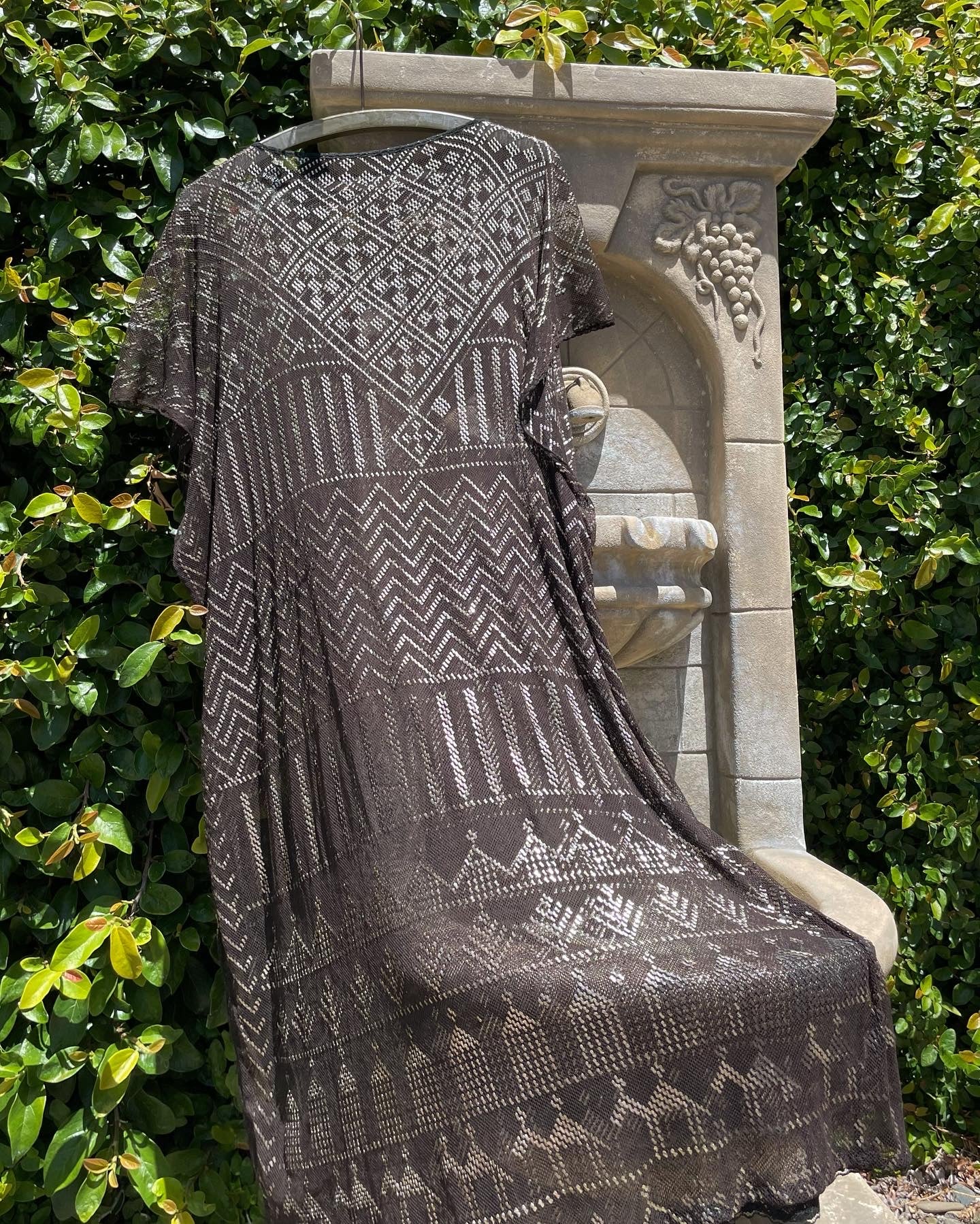 Antique 1920s Assuit Hammered Metal Flapper Dress