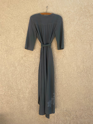 1940s Hand Printed ‘Trade Wind Hawaiian Sportswear of Honolulu' Rayon Crepe Dress