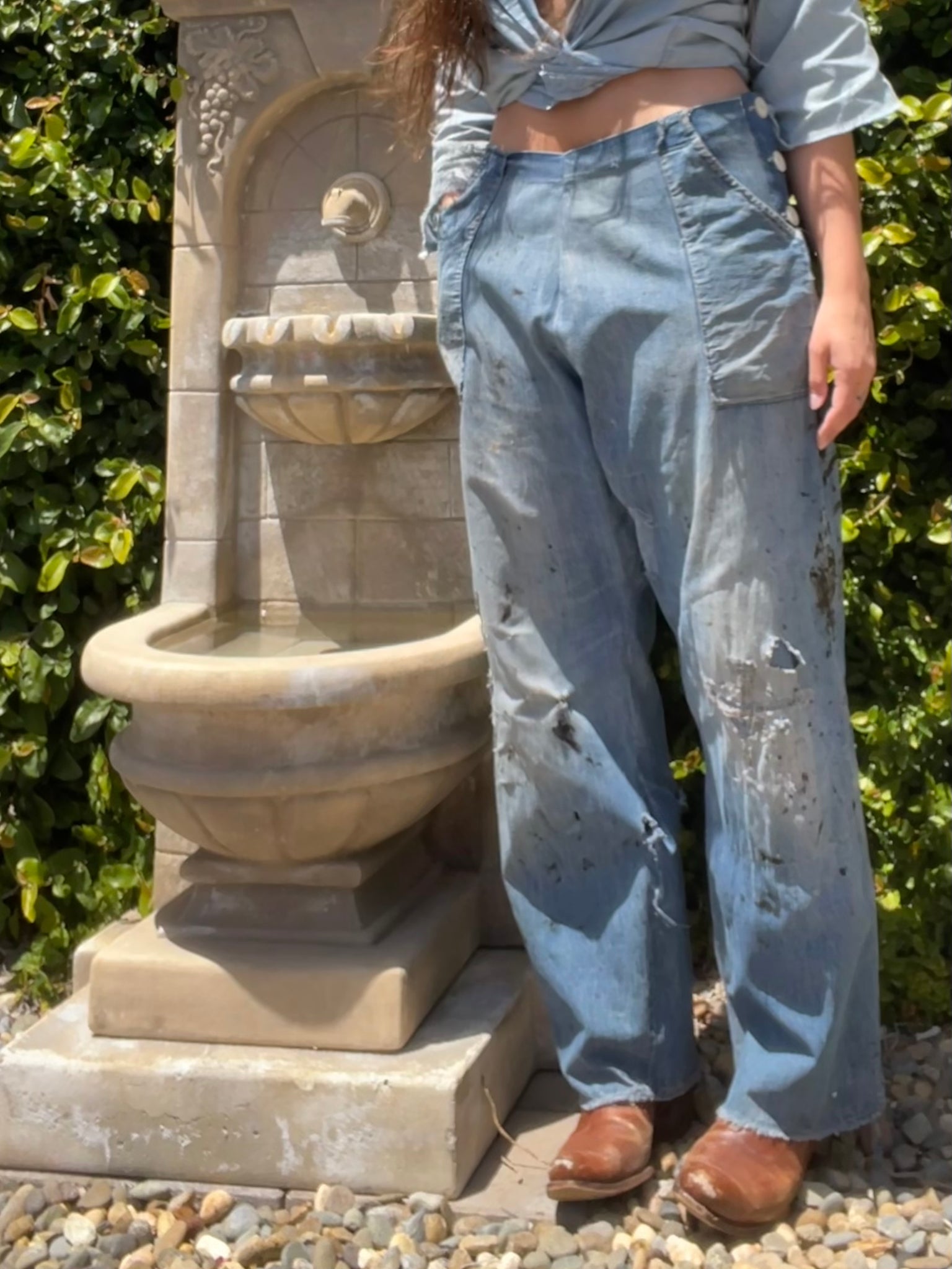 Rare Depression Era Late 1920s/ Early 1930s Side Button Denim