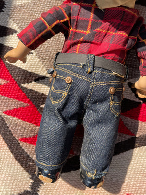 Collectible 1930s Buddy Lee 'Cowboy' Composition Doll