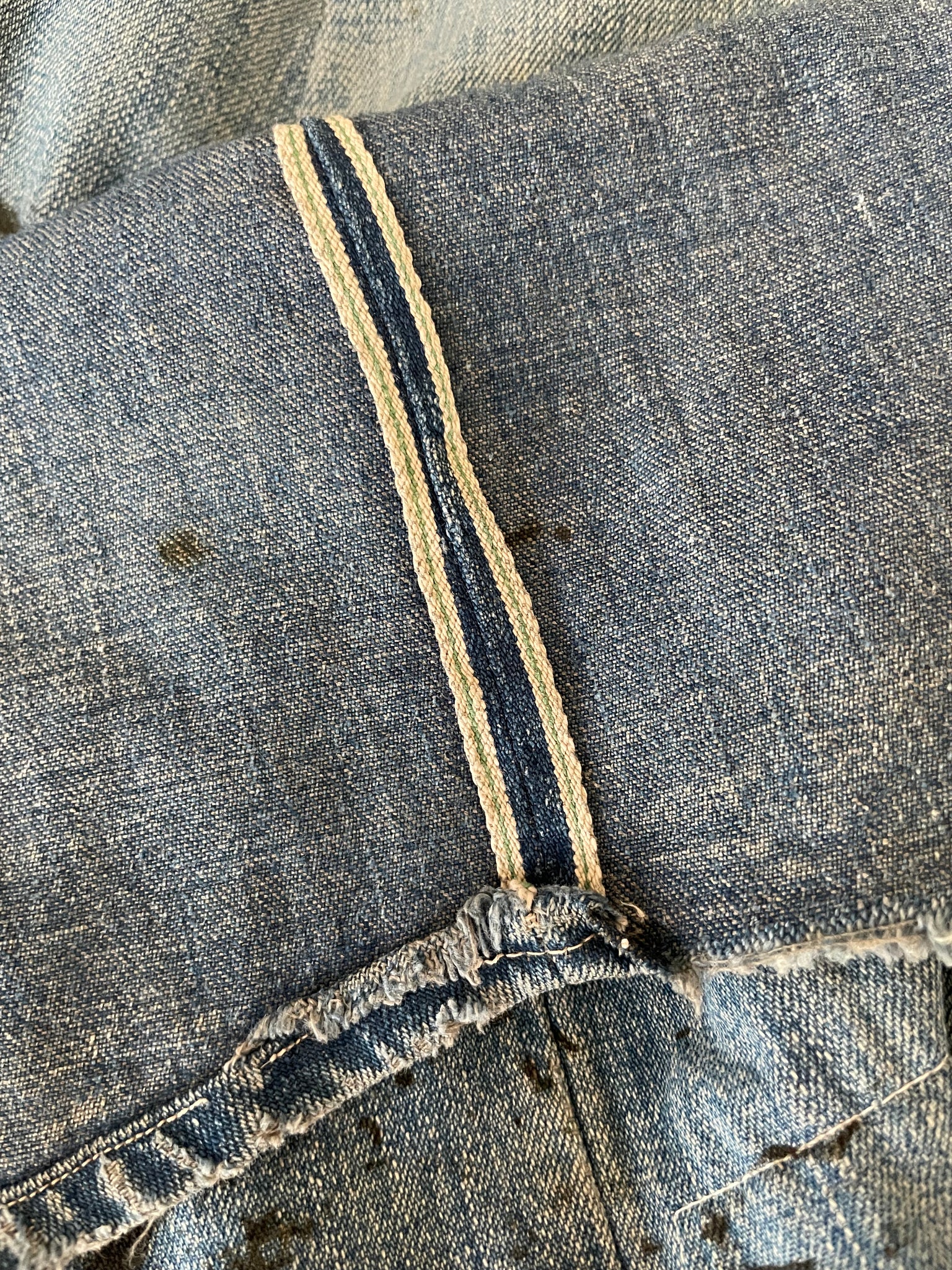 Rare Depression Era Late 1920s/ Early 1930s Side Button Denim