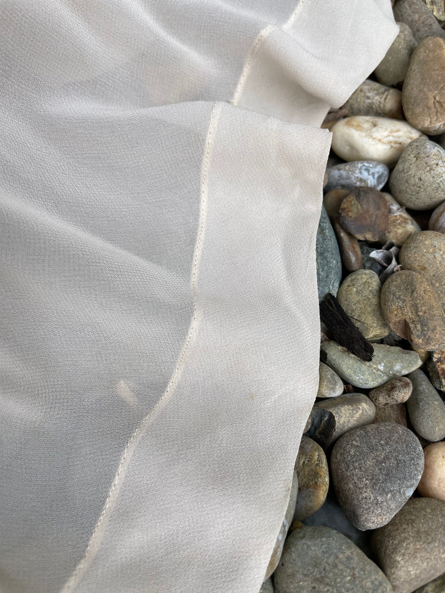 1930s Rayon Chiffon & Lace  Balloon Sleeve Peignoir