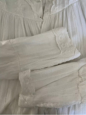 Reserved - Antique Victorian Cotton Wrapper Dress