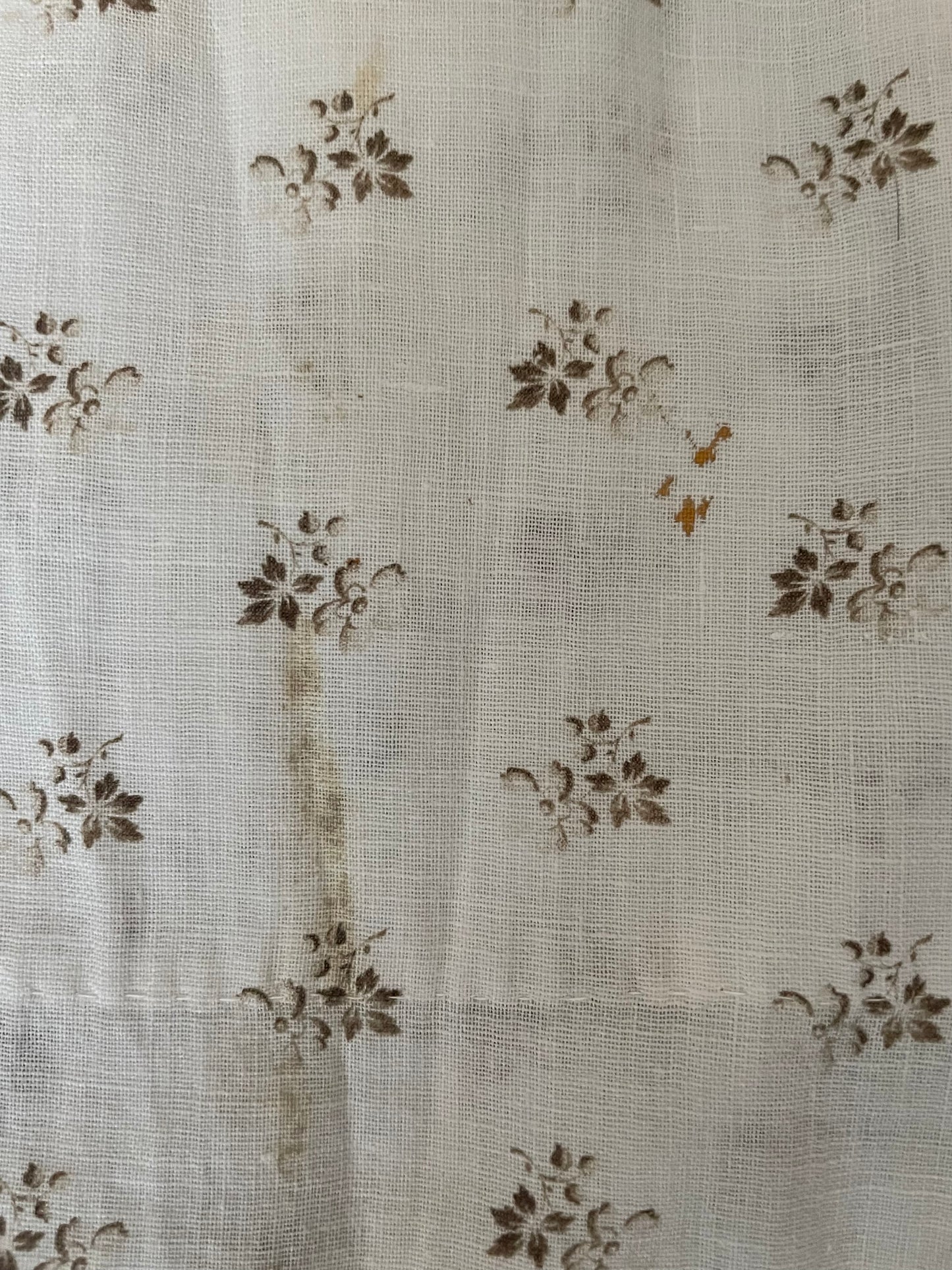 1910s Mirco Floral Calico Wrapper Dress