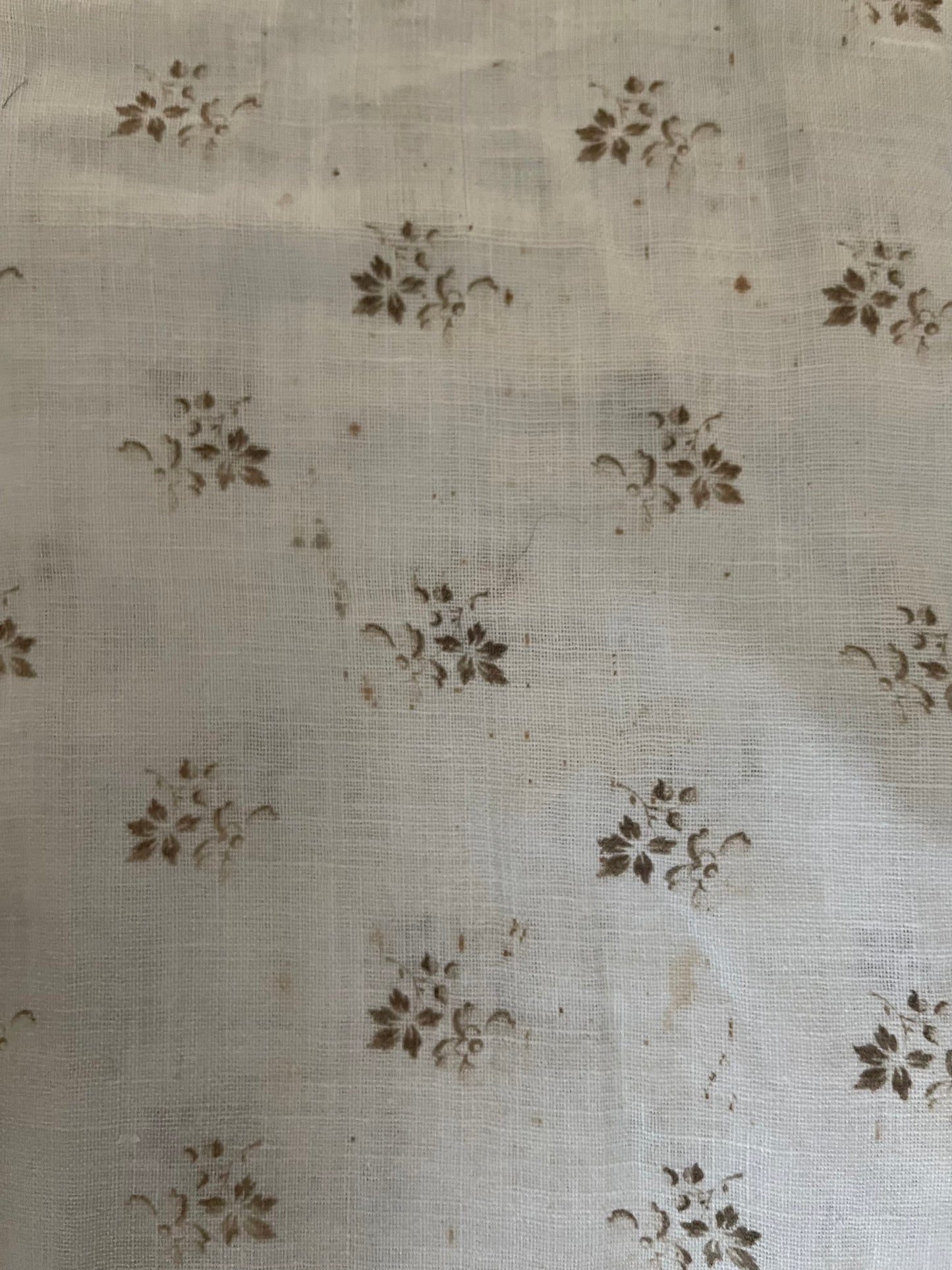 1910s Mirco Floral Calico Wrapper Dress