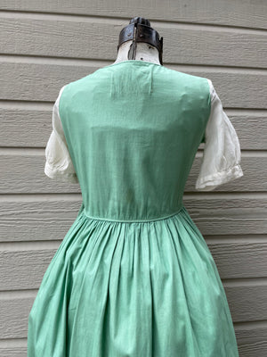 1930s Renaissance style Cotton Costume Dress
