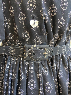 1940s Lanz Novelty Print Cotton Dress