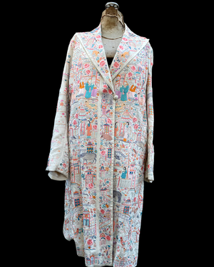 1920s Densely Embroidered Chinese Silk Coat