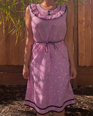 1930s NRA Ruffle Floral House Dress