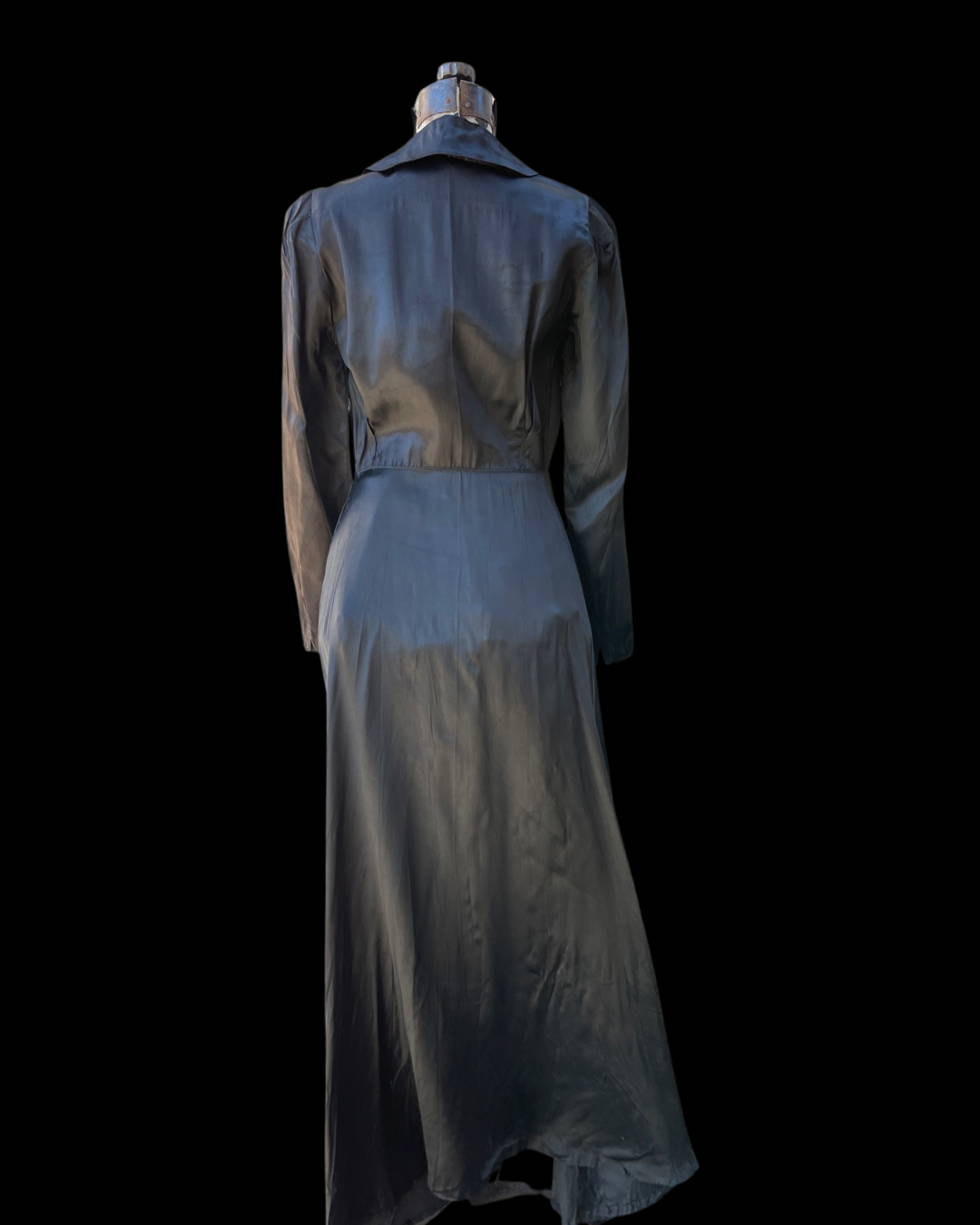 1940s Liquid Satin Hostess Gown