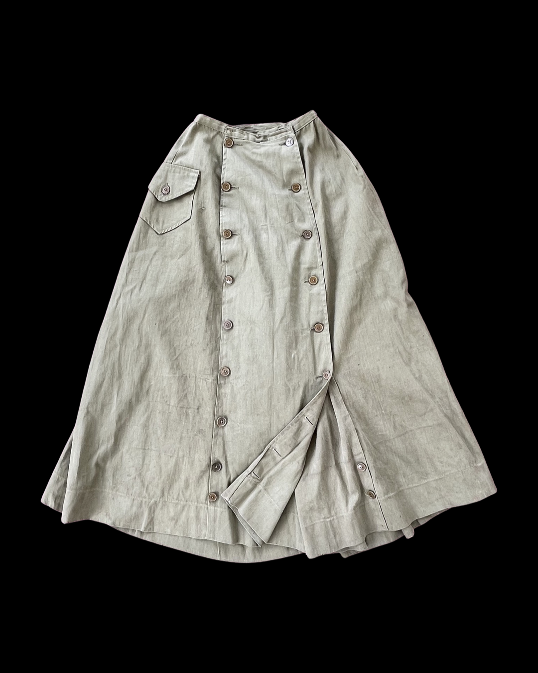 Antique Edwardian Combination Riding Skirt