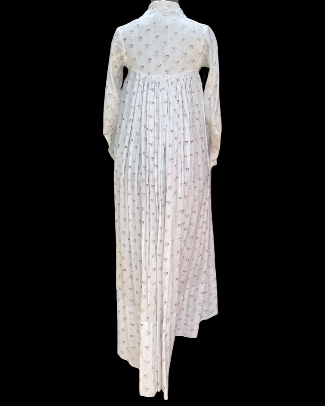 1910s Mirco Floral Calico Wrapper Dress