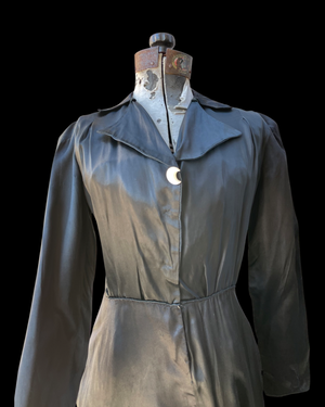 1940s Liquid Satin Hostess Gown