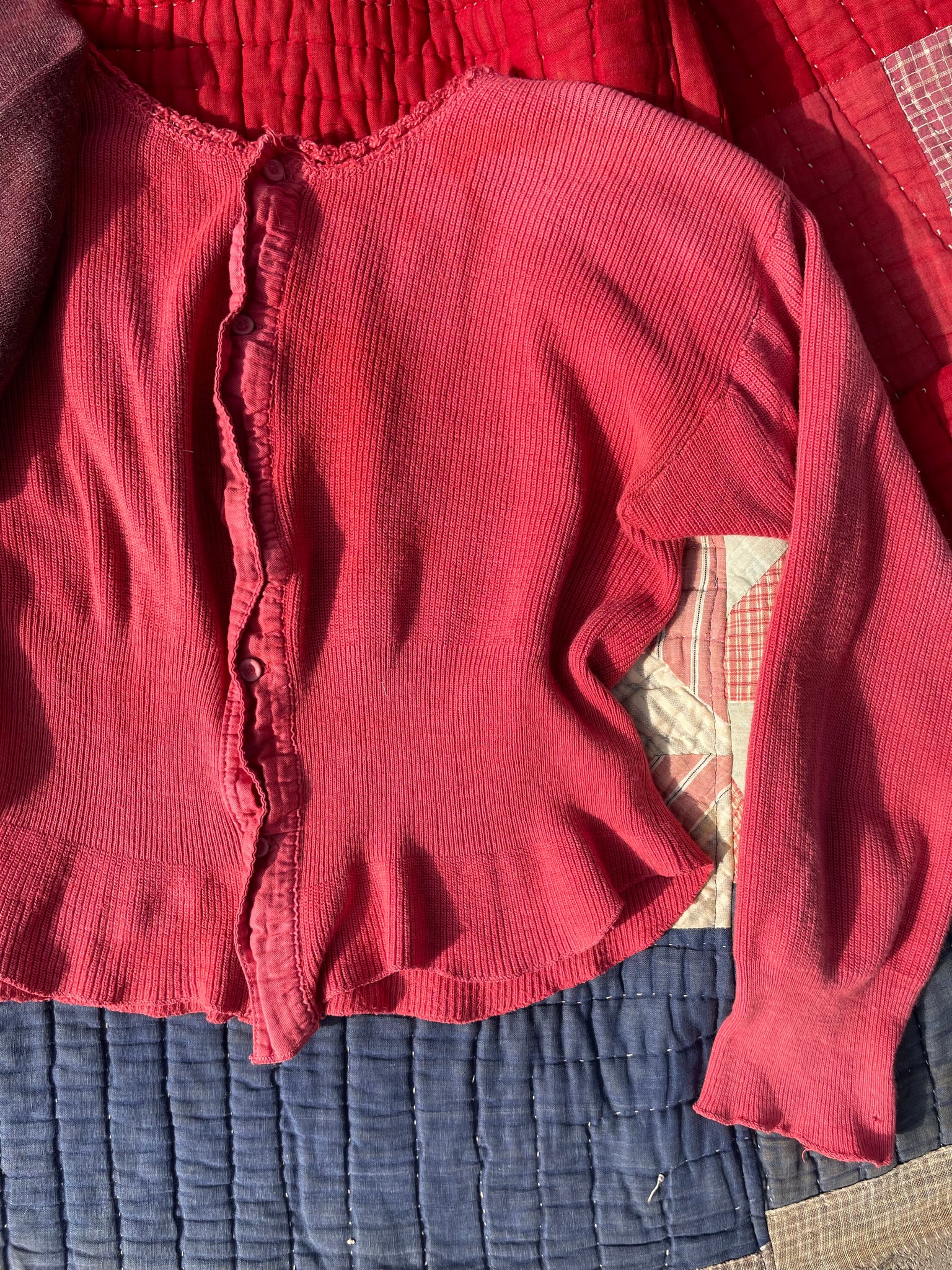 Primitive Knit Button Front Henley/ Cardigan