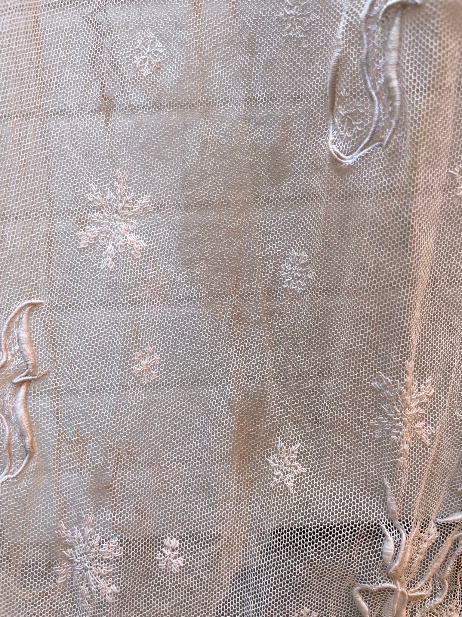 1920s Drop Waist Soutache Mesh Lace Dress