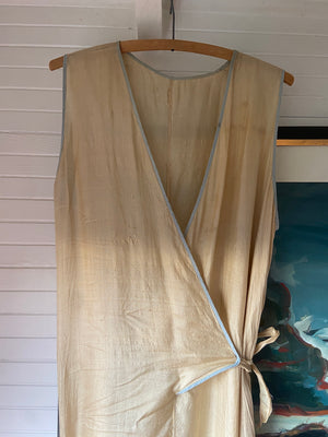 1920s Pongee Silk Beach Pajamas