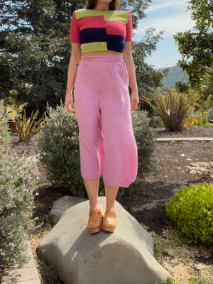 1940s Lilac Side Button Homemade Pants