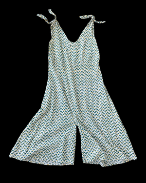 1930s Handmade Cotton Beach Pjs Jumpsuit