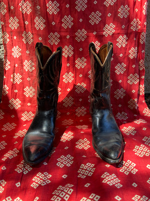 1950s Acme Gold Inlay Cowboy Boots 8.5