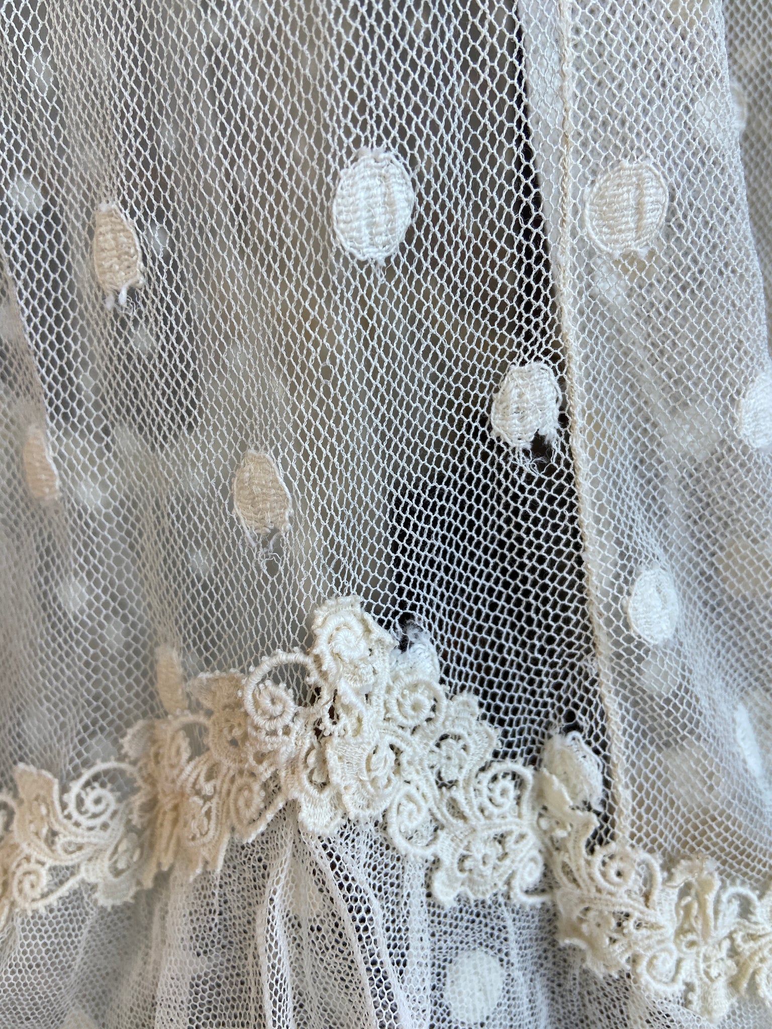 Edwardian Polka Dot Net Lace Dress