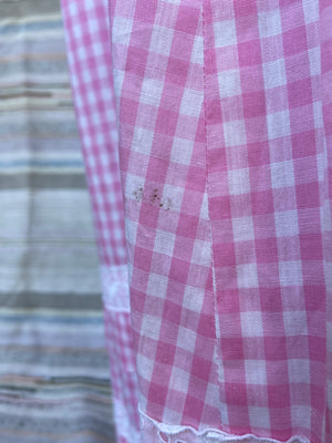 1930s Does Edwardian Pink Gingham Dress