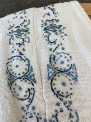 1940s Scandinavian Hand Painted Fleece Blouse