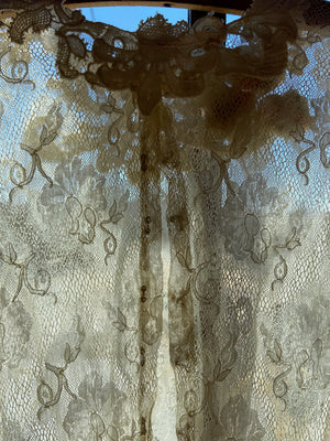 Edwardian Tiered Lace Appliqué Gown