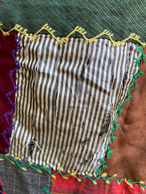 Antique Victorian Crazy Quilt Top