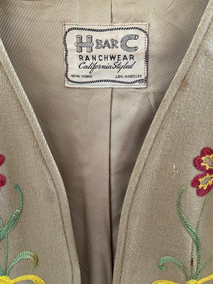 1950s H Bar C Chain Stitched Western Set