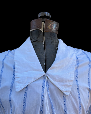 Early 1900s Sailor Collar Cotton Dress