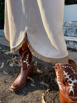 1940s Connie Sportswear Western Fringe Gabardine Cowgirl Set