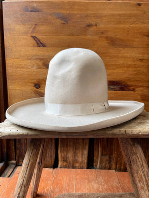 1940s Open Crown Beaver Felt Cowboy Western Hat